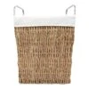 Rectangle Twisted Wicker Laundry Hamper, Medium -Household Items Shop rectangle twisted wicker laundry hamper medium