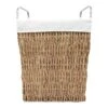 Rectangle Twisted Wicker Laundry Hamper, Small 1 Rectangle Twisted Wicker Laundry Hamper, Small -Household Items Shop rectangle twisted wicker laundry hamper small
