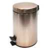 Round Brilliance Brushed Gold Step Trash Can With Removable Liner, 30l -Household Items Shop round brilliance brushed gold step trash can with removable liner 30l