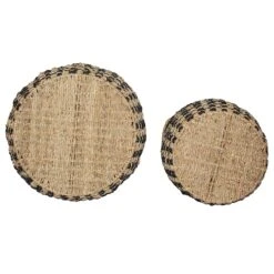 Round Woven Seagrass Storage Basket, Large -Household Items Shop round woven seagrass storage basket large 2