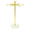 Sfera French Gold Metal Jewelry Stand -Household Items Shop sfera french gold metal jewelry stand