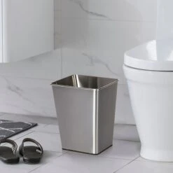 Stainless Steel Open Top Bin, 11.7l -Household Items Shop stainless steel open top bin 11.7l 3