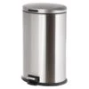 Stainless Steel Oval Pedal Trash Bin, 45l -Household Items Shop stainless steel oval pedal trash bin 45l