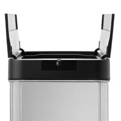 Stainless Steel Rectangle Sensor Bin, 68l -Household Items Shop stainless steel rectangle sensor bin 68l 2