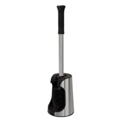 Stainless Steel Toilet Brush With Open Holder, Chrome
