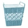 Tapered Rope Laundry Hamper Blue, Medium 2 Tapered Rope Laundry Hamper Blue, Medium -Household Items Shop tapered rope laundry hamper blue medium