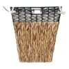 Tapered Square Water Hyacinth Laundry Hamper, Medium -Household Items Shop tapered square water hyacinth laundry hamper medium