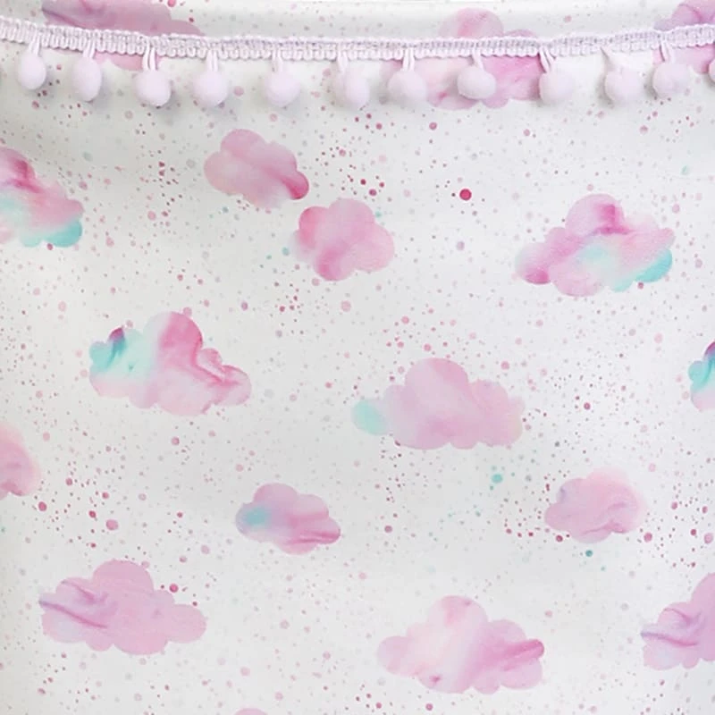 Tiny Dreamers Mystic Clouds Round Laundry Hamper, Medium 4 Tiny Dreamers Mystic Clouds Round Laundry Hamper, Medium - Image 2