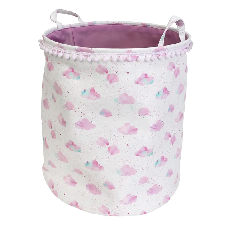 Tiny Dreamers Mystic Clouds Round Laundry Hamper, Medium 3 Tiny Dreamers Mystic Clouds Round Laundry Hamper, Medium