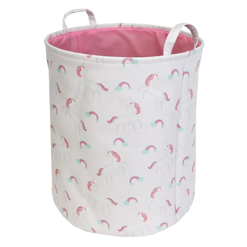 Tiny Dreamers Round Unicorn Kids Laundry Hamper, Medium 3 Tiny Dreamers Round Unicorn Kids Laundry Hamper, Medium
