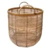 Tracey Boyd Round Rattan Storage Basket, Medium -Household Items Shop tracey boyd round rattan storage basket medium