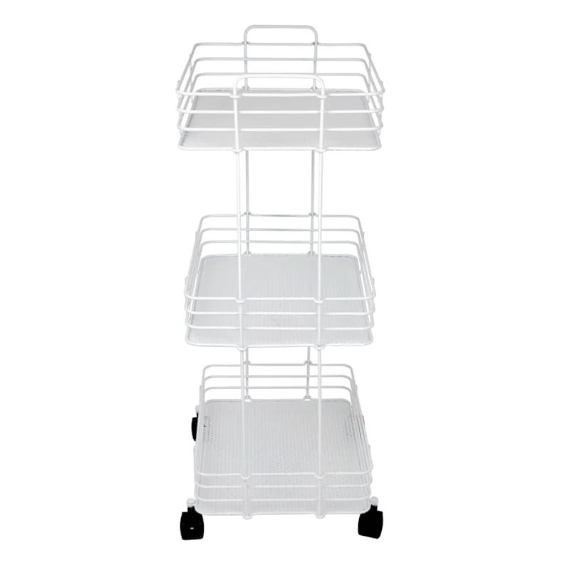 Ty Pennington 3-Tier Wide Mesh Storage Cart 4 Ty Pennington 3-Tier Wide Mesh Storage Cart - Image 2