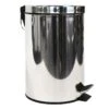 Walsh Shiny Stainless Steel Round Step Can With Removable Liner, 7l -Household Items Shop walsh shiny stainless steel round step can with removable liner 7l