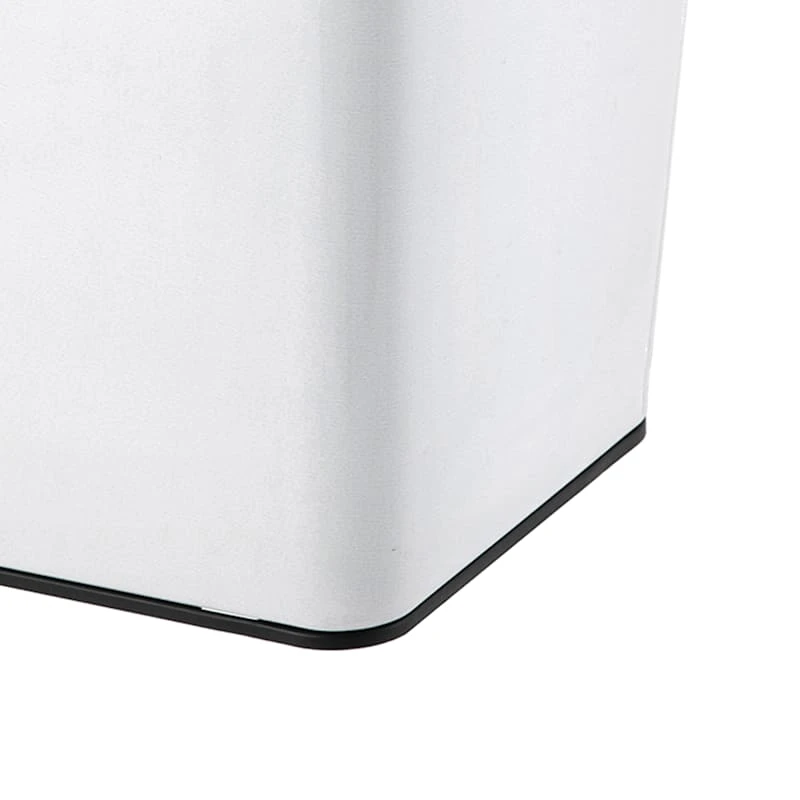 White Stainless Steel Open Top Bin, 11.7l 6 White Stainless Steel Open Top Bin, 11.7l - Image 4