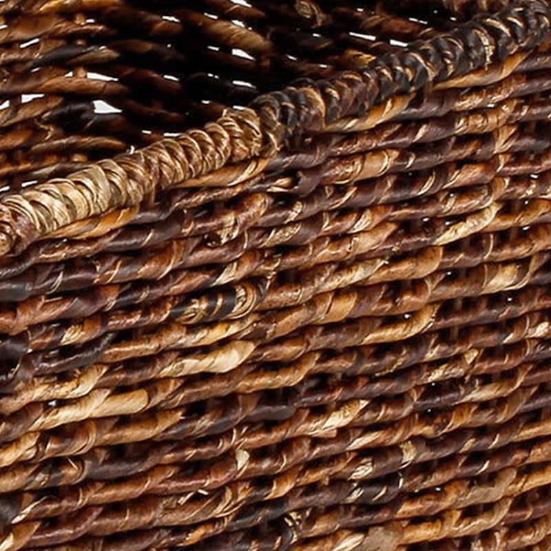 Woven Abaca Tapered Storage Basket, Medium 4 Woven Abaca Tapered Storage Basket, Medium - Image 2
